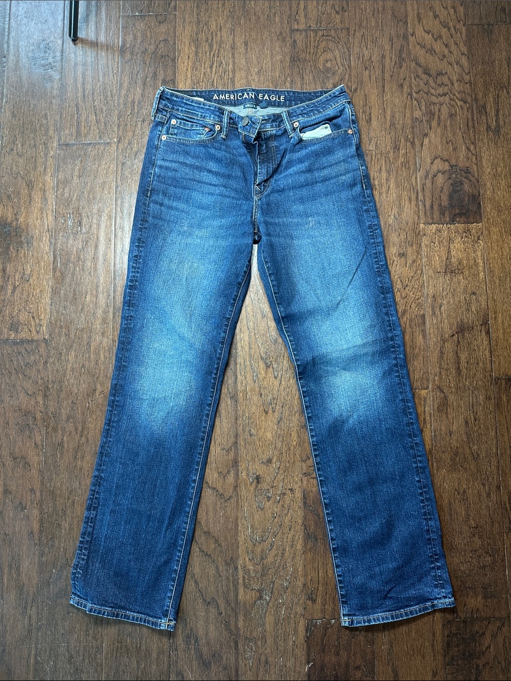 American Eagle Outfitters Men's Medium Blue Straight Jeans